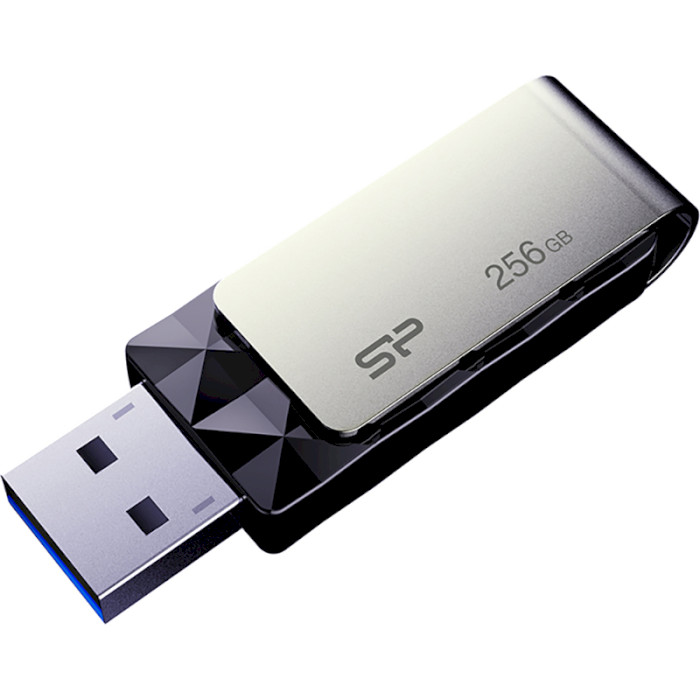 Флешка SILICON POWER Blaze B30 USB3.2 256GB Black (SP256GBUF3B30V1K)