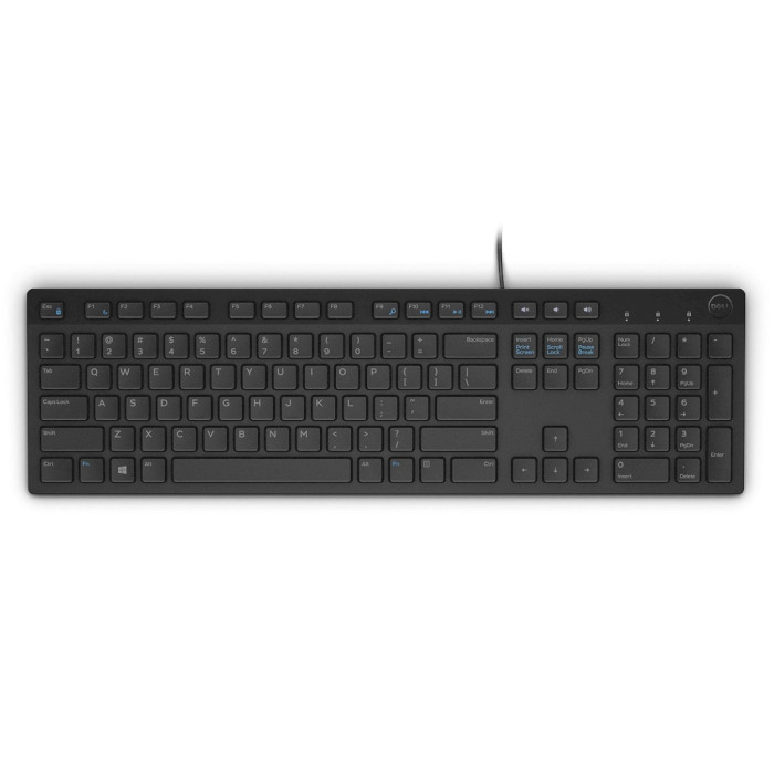 Клавіатура DELL KB216 US Black (580-ADHK)