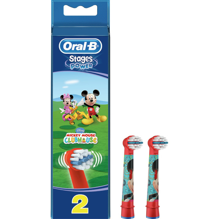 Насадка для зубної щітки BRAUN ORAL-B Stages Power EB10 Mickey Mouse 2шт (81318057/80250543-MM)