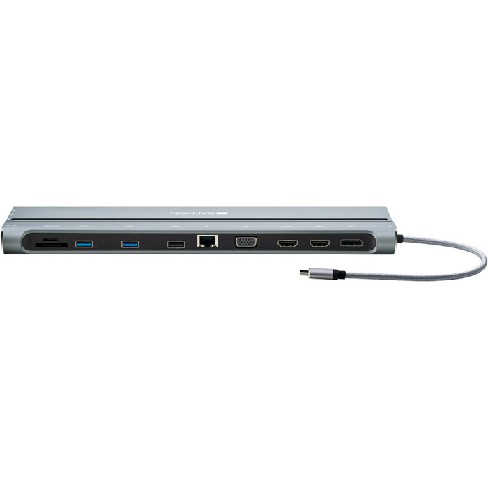 Док-станция для ноутбука CANYON DS-9 USB-C Multiport Docking Station 14-in-1 (CNS-HDS09B)