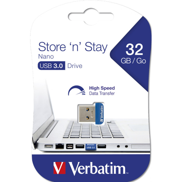 Флэшка VERBATIM Store 'n' Stay Nano USB3.0 32GB (98710)