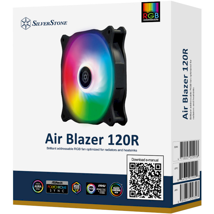Вентилятор SILVERSTONE Air Blazer 120R ARGB Black (SST-AB120R-ARGB)