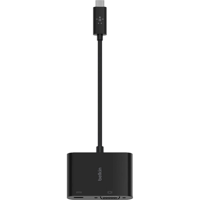 Адаптер BELKIN Charge Adapter USB-C - VGA Black (AVC001BTBK)