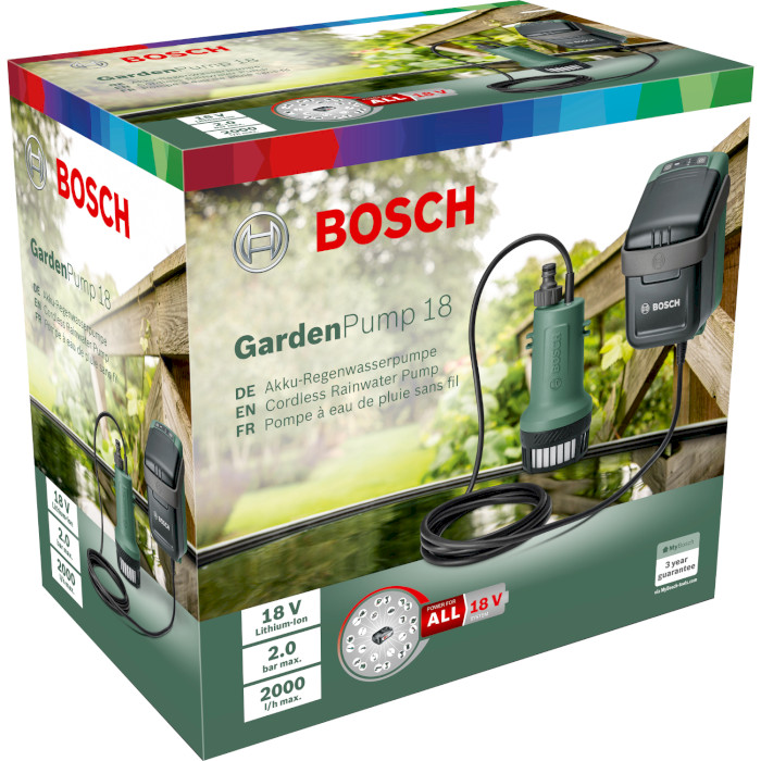 Насос дренажный BOSCH GardenPump 18 (0.600.8C4.200)