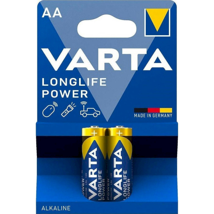 Батарейка VARTA Longlife Power AA 2шт/уп (04906 121 412)