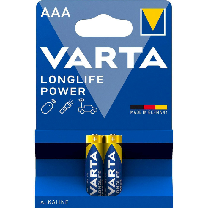 Батарейка VARTA Longlife Power AAA 2шт/уп (04903 121 412)