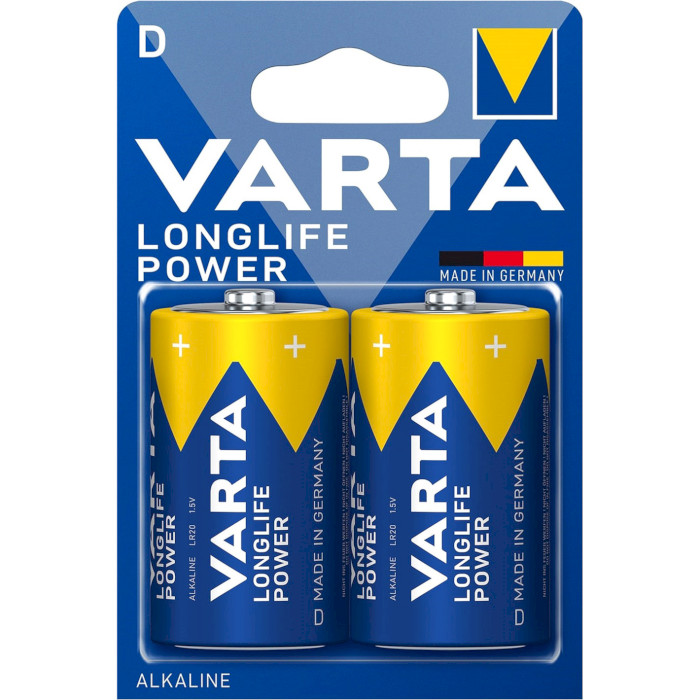 Батарейка VARTA Longlife Power D 2шт/уп (04920 121 412)