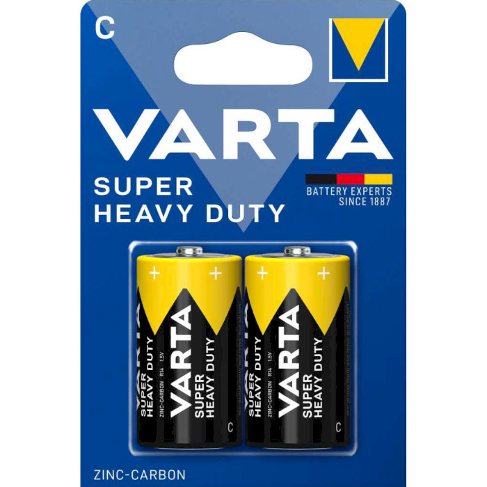 Батарейка VARTA Super Heavy Duty C 2шт/уп (02014 101 412)