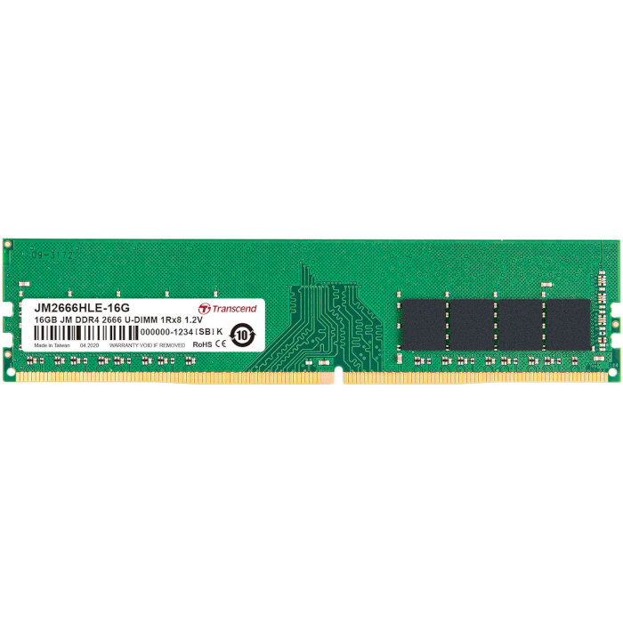 Модуль пам'яті TRANSCEND JetRam DDR4 2666MHz 16GB (JM2666HLE-16G)