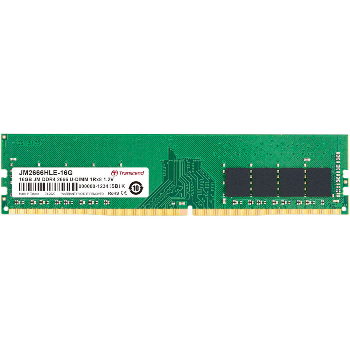 Модуль памяти TRANSCEND JetRam DDR4 2666MHz 16GB (JM2666HLE-16G)