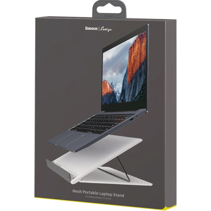 Подставка для ноутбука BASEUS Let's Go Mesh Portable Laptop Stand White/Gray (SUDD-2G)
