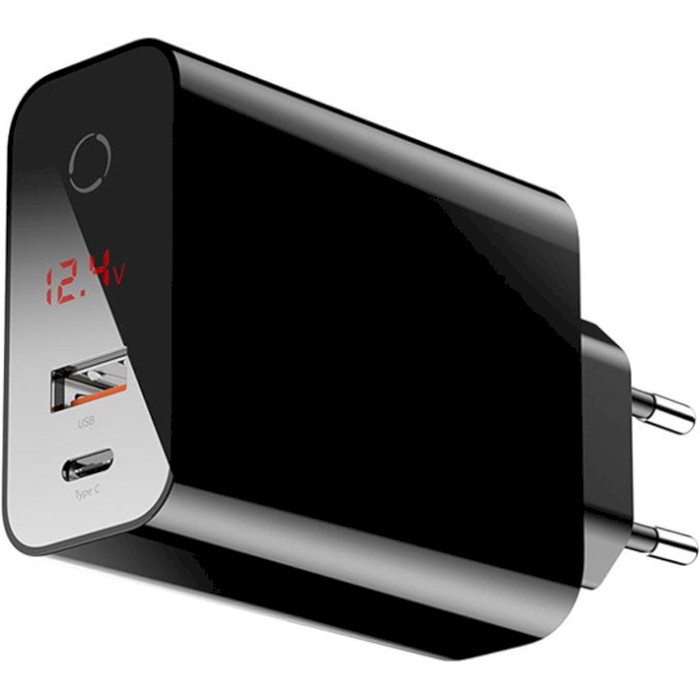 Зарядний пристрій BASEUS Speed PPS Smart Shutdown & Digital Display Quick Charger Black (CCFSEU907-01)