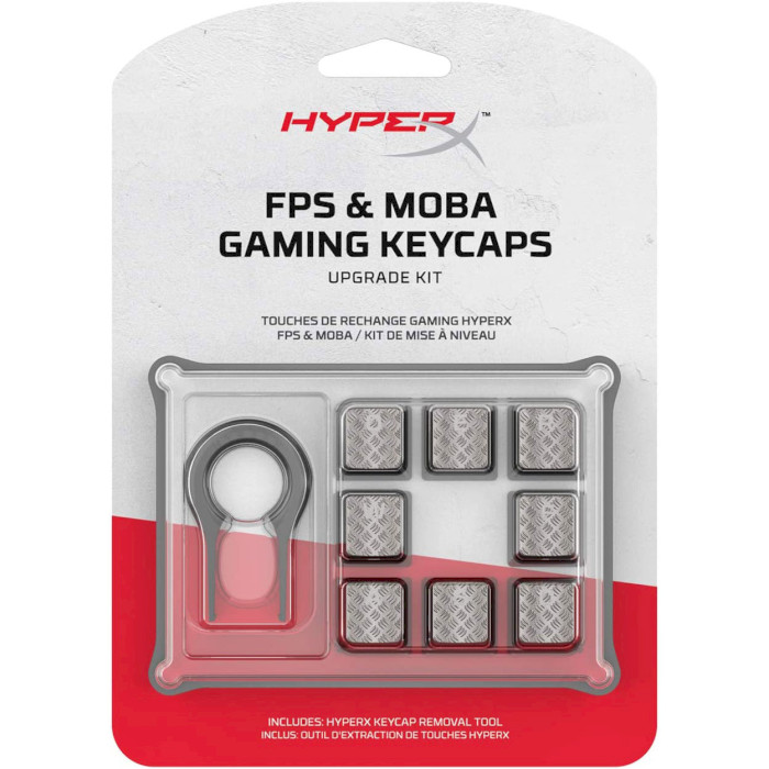 Набір кейкапів для клавіатури HYPERX FPS & MOBA Gaming Keycaps Upgrade Kit Titanium (HXS-KBKC2)