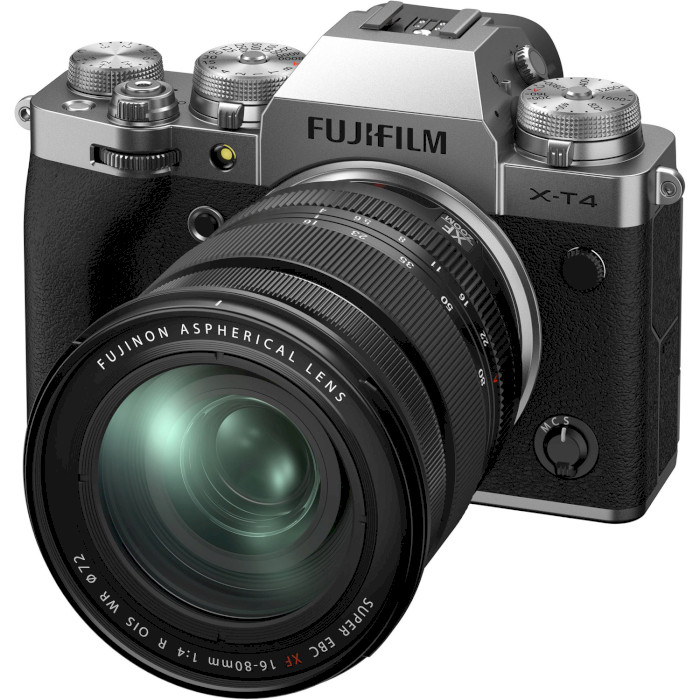 Фотоаппарат FUJIFILM X-T4 Kit Silver XF 16-80mm F4 R OIS WR (16651277)