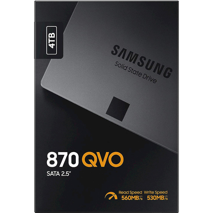 SSD диск SAMSUNG 870 QVO 4TB 2.5" SATA (MZ-77Q4T0BW)