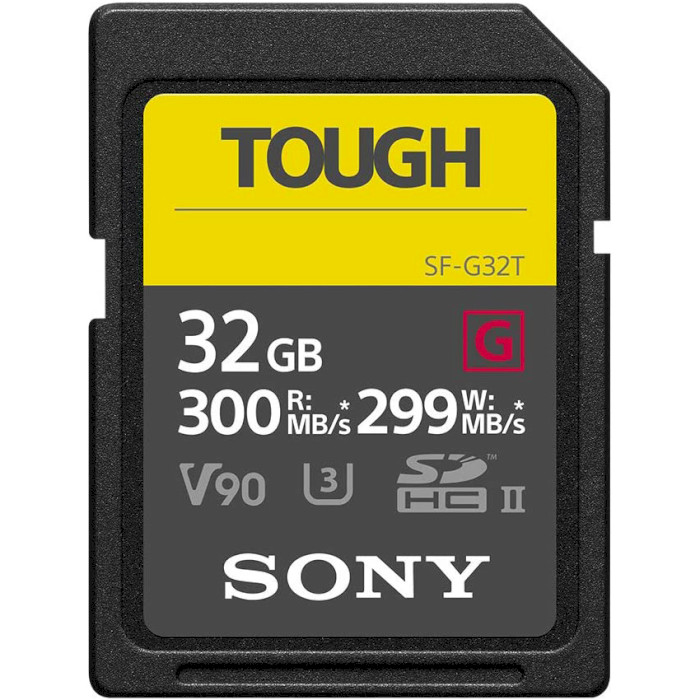 Карта памяти SONY SDHC SF-G Tough 32GB UHS-II U3 V90 Class 10 (SF32TG)