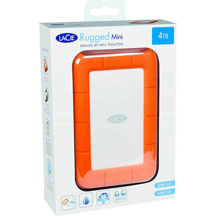 Портативный жёсткий диск LACIE Rugged Mini 5TB USB3.0 (STJJ5000400)