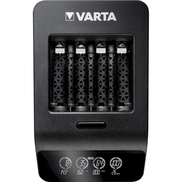 Зарядное устройство VARTA LCD Smart Charger Plus + 4xAA 2100 mAh (57684 101 441)