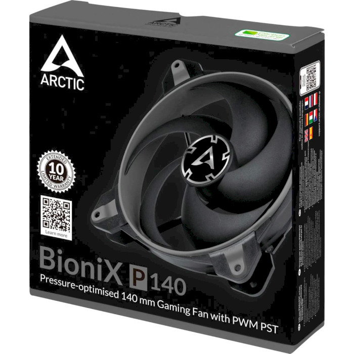 Вентилятор ARCTIC BioniX P140 Gaming PWM PST Gray (ACFAN00159A)