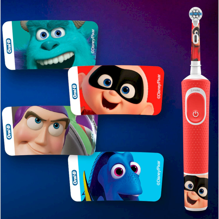 Електрична дитяча зубна щітка BRAUN ORAL-B Kids Pixar Special Edition D100.413.2K