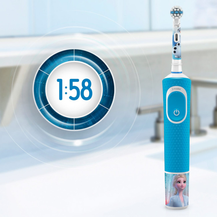 Електрична дитяча зубна щітка BRAUN ORAL-B Kids Frozen 2 Special Edition D100.413.2KX