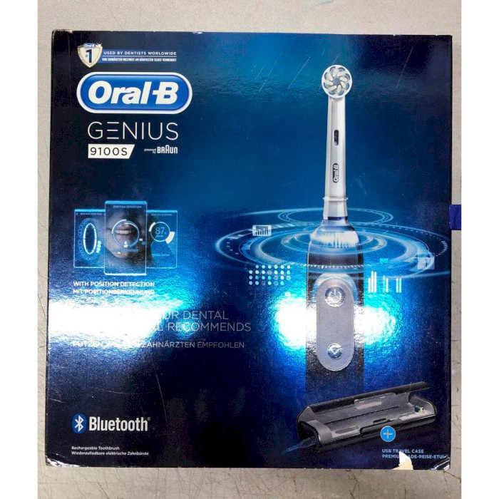 Зубна щітка BRAUN ORAL-B Genius 9100S Black D701.545.6XC/Уцінка (91060554)