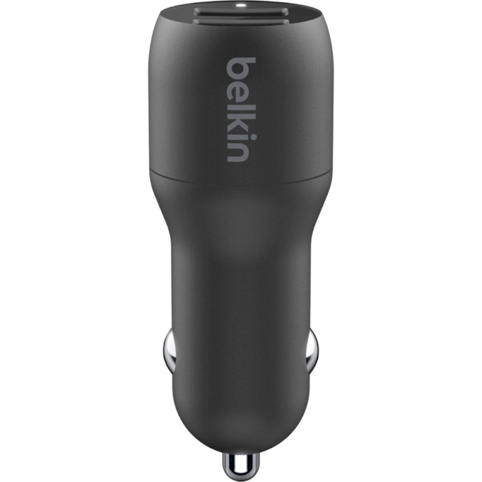 Автомобільний зарядний пристрій BELKIN Boost Up Charge Dual USB-A Car Charger 24W Black (CCB001BTBK)