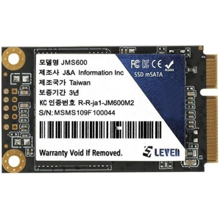 SSD диск LEVEN JMS600 256GB mSATA (JMS600-256GB)