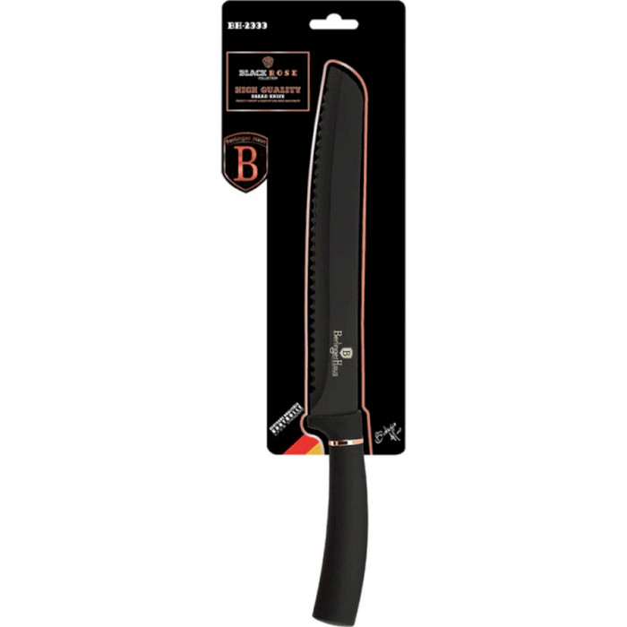 Нож кухонный для хлеба BERLINGER HAUS Black Rose Collection 200мм (BH-2333)