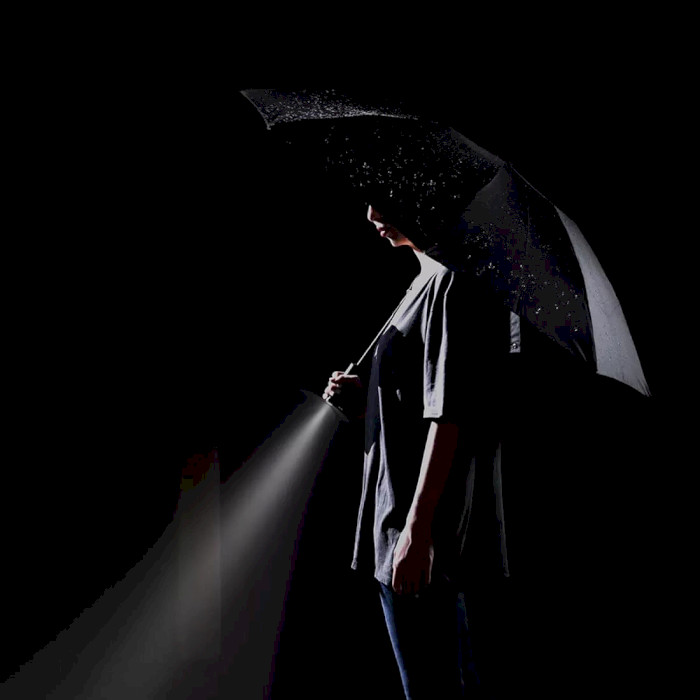 Парасолька XIAOMI 90FUN Oversize Automatic Umbrella with Flashlight Black
