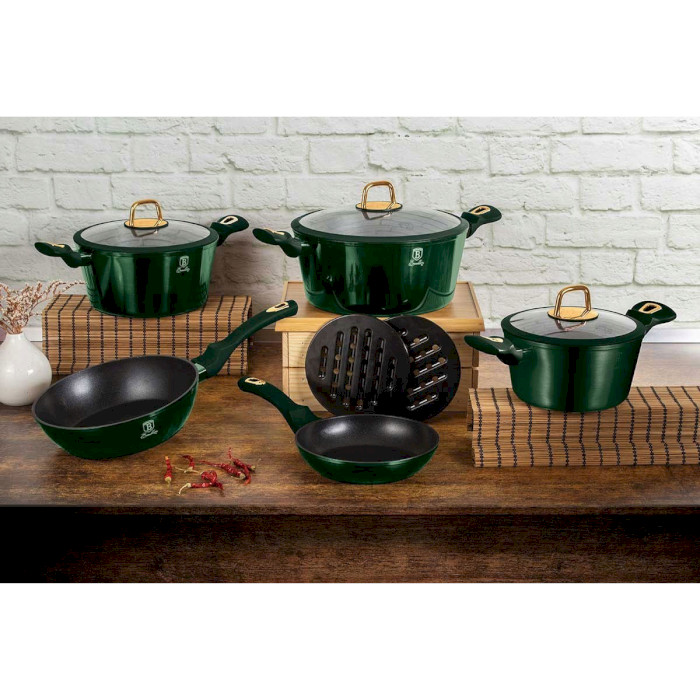 Набор посуды BERLINGER HAUS Emerald Collection 10пр (BH-6065)