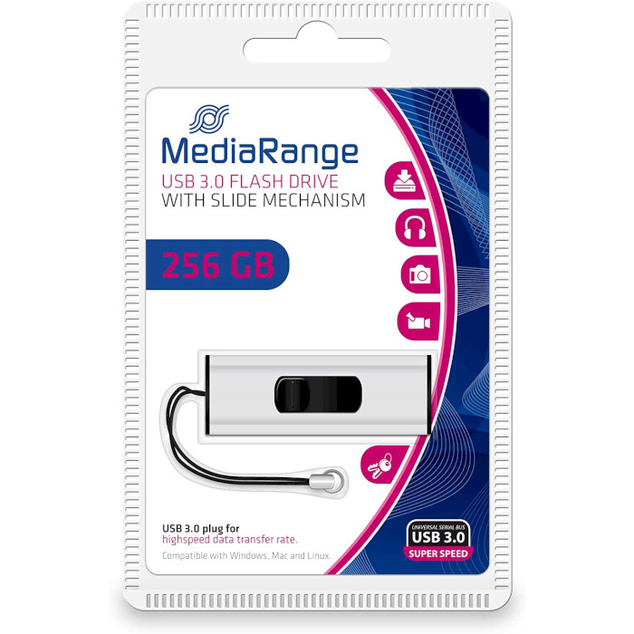 Флешка MEDIARANGE Slide USB3.0 256GB (MR919)