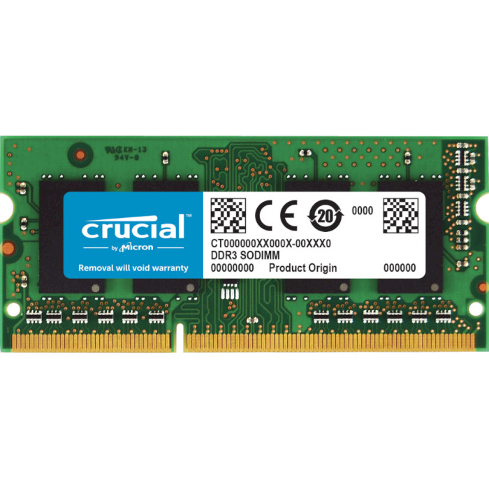 Модуль пам'яті CRUCIAL SO-DIMM DDR3L 1066MHz 4GB (CT4G3S1067M)