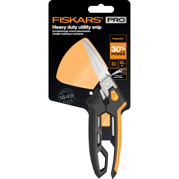 Ножницы для сложных задач FISKARS PowerArc Heavy Duty 26cm (1027206)