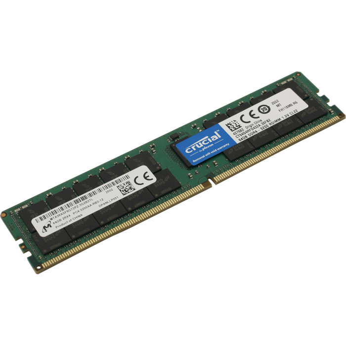 Модуль пам'яті DDR4 3200MHz 64GB CRUCIAL ECC RDIMM (CT64G4RFD432A)
