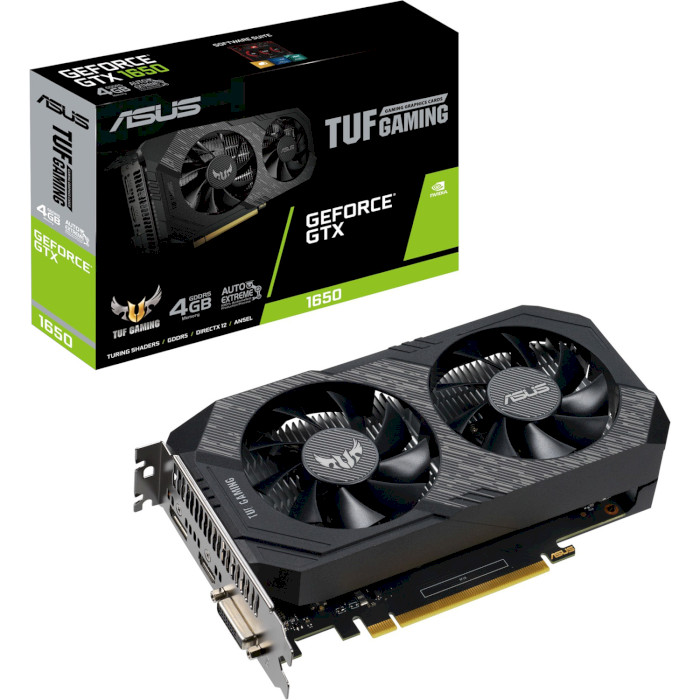 Відеокарта ASUS TUF Gaming GeForce GTX 1650 4GB GDDR6 (TUF-GTX1650-4GD6-P-GAMING)