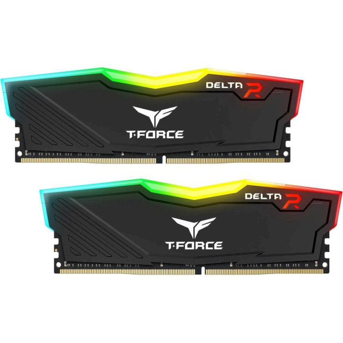 Модуль пам'яті TEAM T-Force Delta RGB Black DDR4 3200MHz 16GB Kit 2x8GB (TF3D416G3200HC16CDC01)