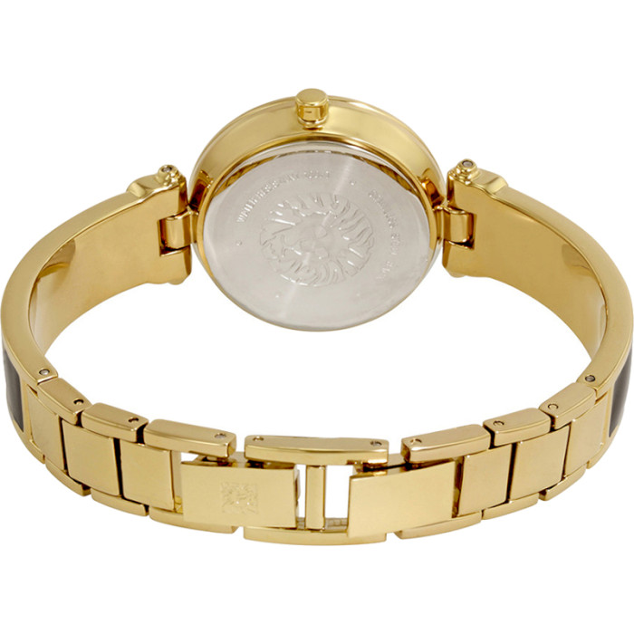 Часы ANNE KLEIN Women's Diamond-Accented Bangle Black/Gold (AK/1980BKGB)