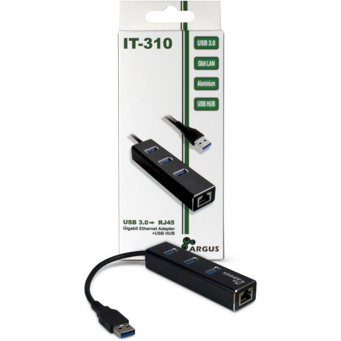 Мережевий адаптер з USB хабом ARGUS IT-310 (88885439)