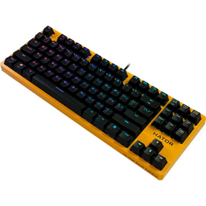 Клавіатура HATOR Rockfall EVO TKL Yellow (HTK-632)