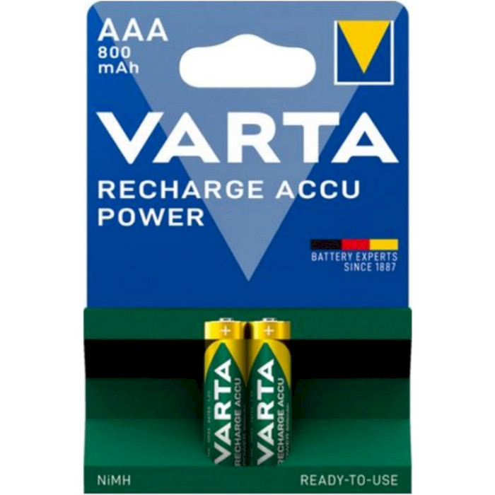 Аккумулятор VARTA Recharge Accu Power AAA 800mAh 2шт/уп (56703 101 402)