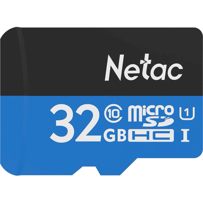 Карта памяти NETAC microSDHC P500 Standard 32GB UHS-I Class 10 + SD-adapter (NT02P500STN-032G-R)