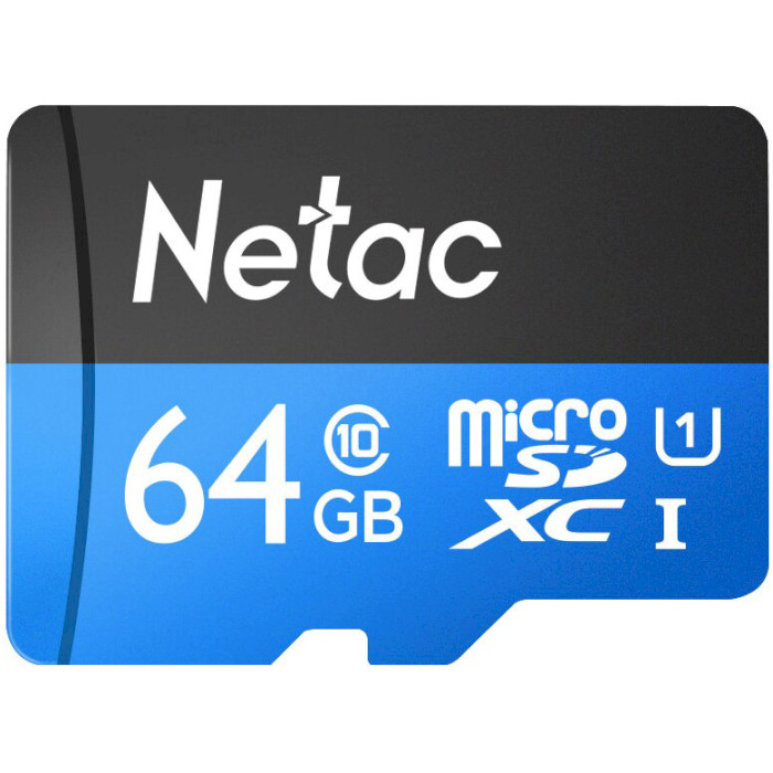 Карта пам'яті NETAC microSDXC P500 Standard 64GB UHS-I Class 10 (NT02P500STN-064G-S)