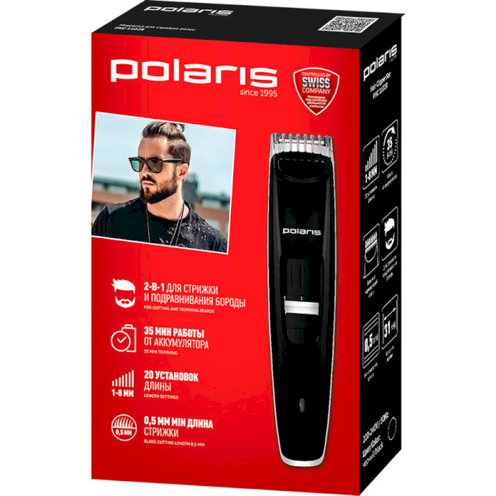 Машинка для стрижки волосся POLARIS PHC 1102R Black