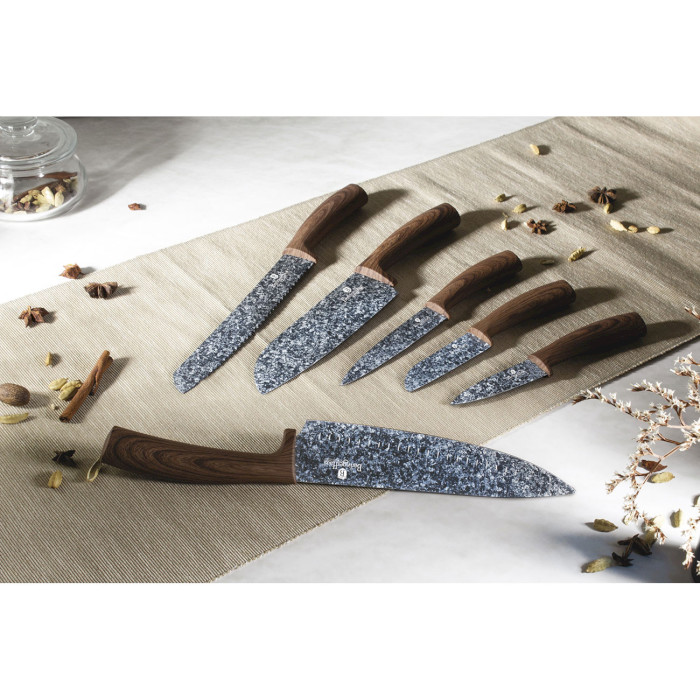 Набір кухонних ножів BERLINGER HAUS Forest Line 6пр (BH-2505)