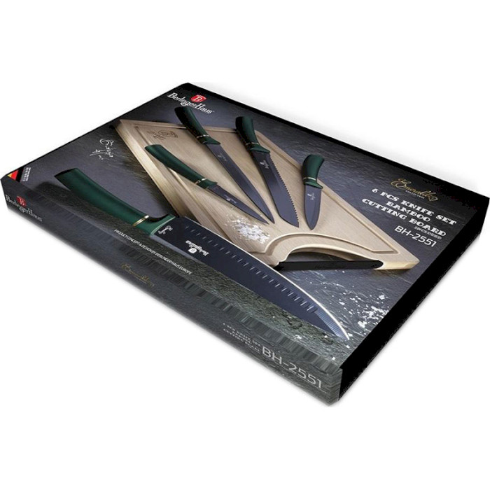Набор кухонных ножей BERLINGER HAUS Emerald Collection 6пр (BH-2551)
