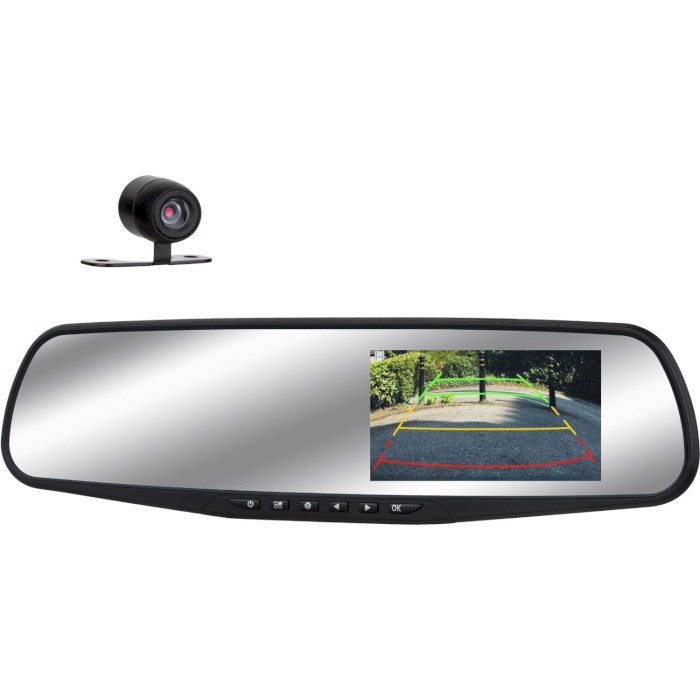 Автомобильный видеорегистратор-зеркало с камерой заднего вида ATRIX JS-X1000