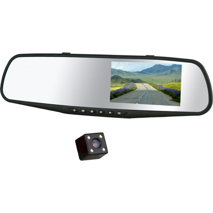 Автомобільний відеореєстратор-дзеркало з камерою заднього виду AUTOBAN AVR-1S 2 Cam