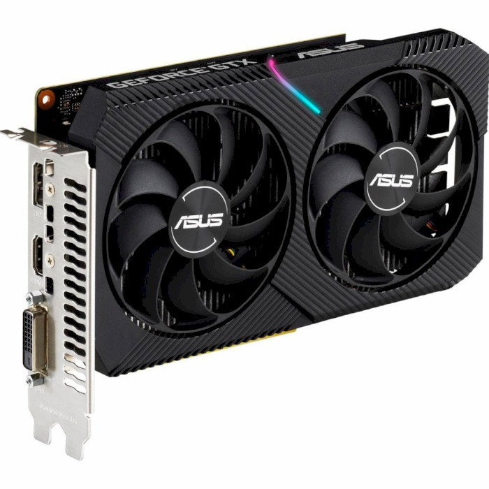 Відеокарта ASUS Dual GeForce GTX 1650 Mini OC Edition 4GB GDDR6 (DUAL-GTX1650-O4GD6-MINI)