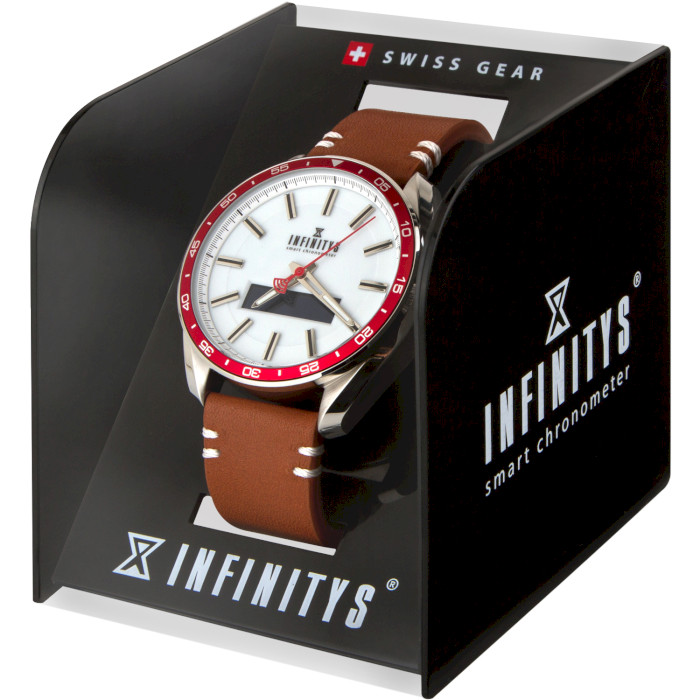 Смарт-часы ATRIX Infinitys X10 45mm Swiss Classic Chrono Red-White (SWWPAII1SCCRW)